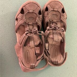 Lands' End Gray “Boat” Sandals